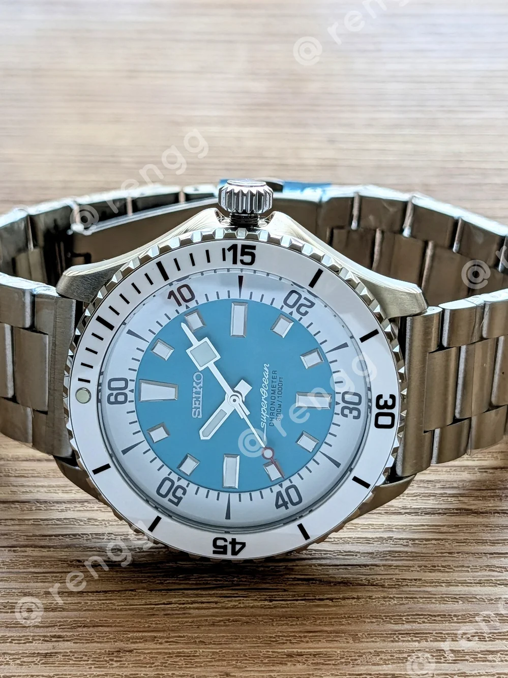 44mm Seiko Automatic Mod Men's Diver Watch Sapphire Ceramic Bezel